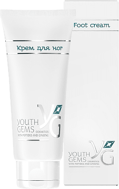 Крем для ног с пептидами и экстрактом женьшеня YG